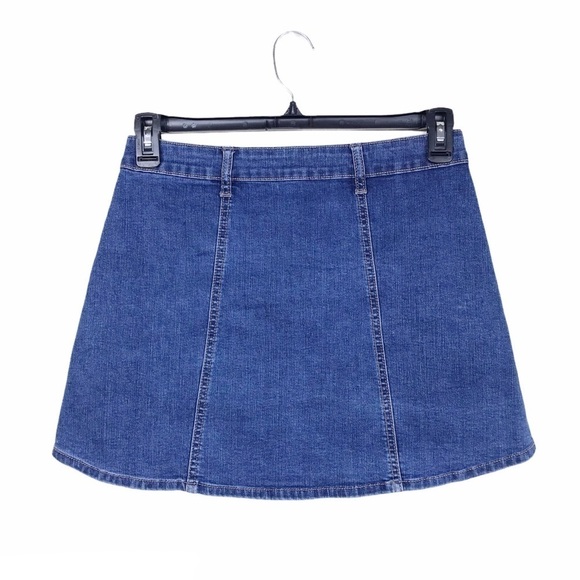 Altar'd State Snap Button Front Pockets Jean Skirt - Picture 4 of 9